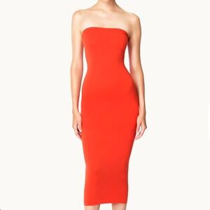 Wolford Fatal Dress in Shocking Pink